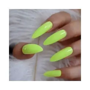 CoolNail Neon Fluorescent Green False Nails